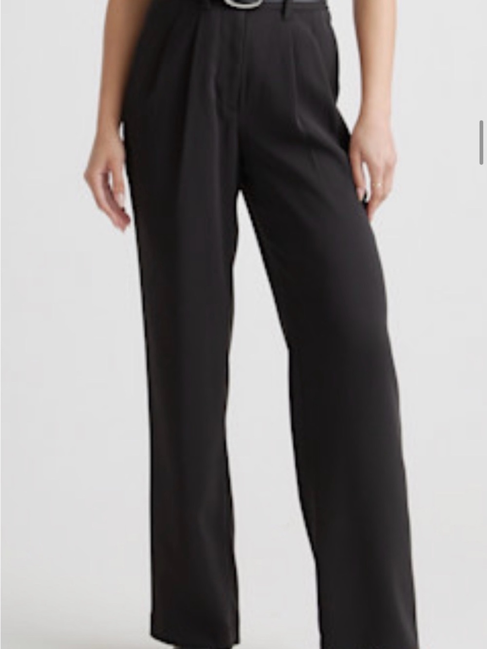 Quince Wide Leg Black Dress Pants - Classic Women's Trousers
